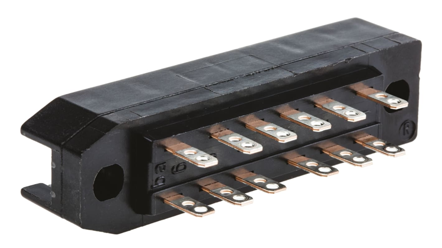 Conector rectangular hembra TE Connectivity de 12 contactos serie RP622