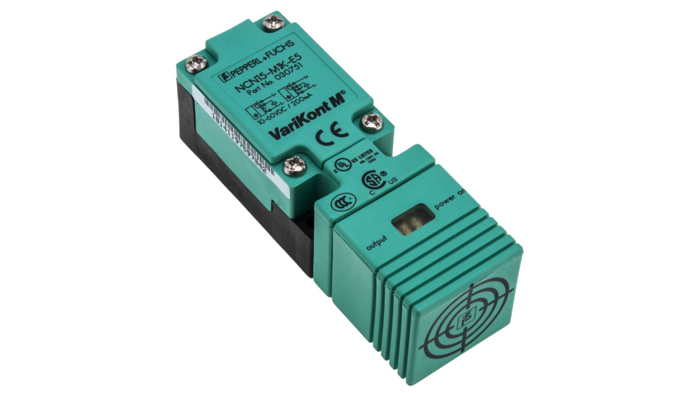 Pepperl + Fuchs 近接センサ ブロック形 検出範囲 15 mm 非点滅 500Hz