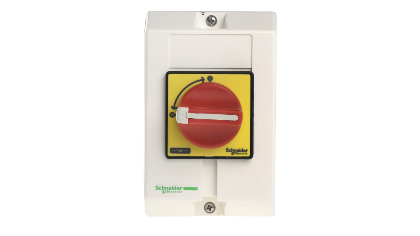Schneider Electric 3P Pole Panel Mount Isolator Switch - 10A Maximum Current, 4kW Power Rating, IP65