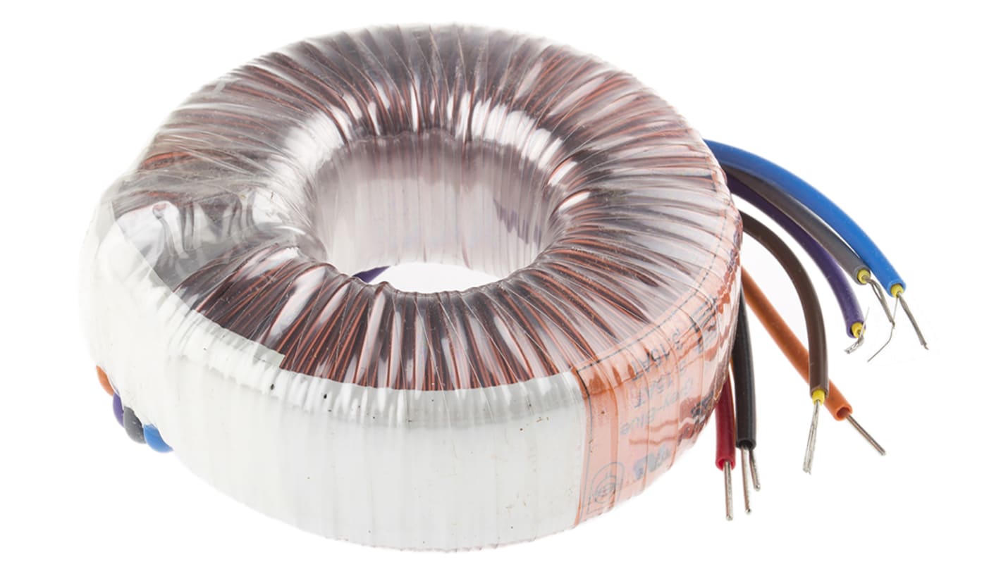 Nuvotem Talema 115 V ac, 230 V ac, 2 x 9V ac Toroidal Transformer, 50VA 2 Output