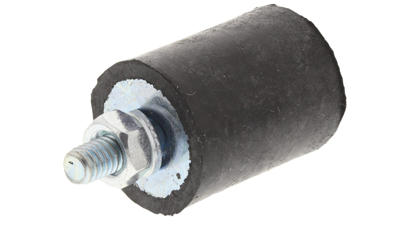 Plot antivibratoire mâle FIBET M4 Ø 16mm en Caoutchouc naturel
