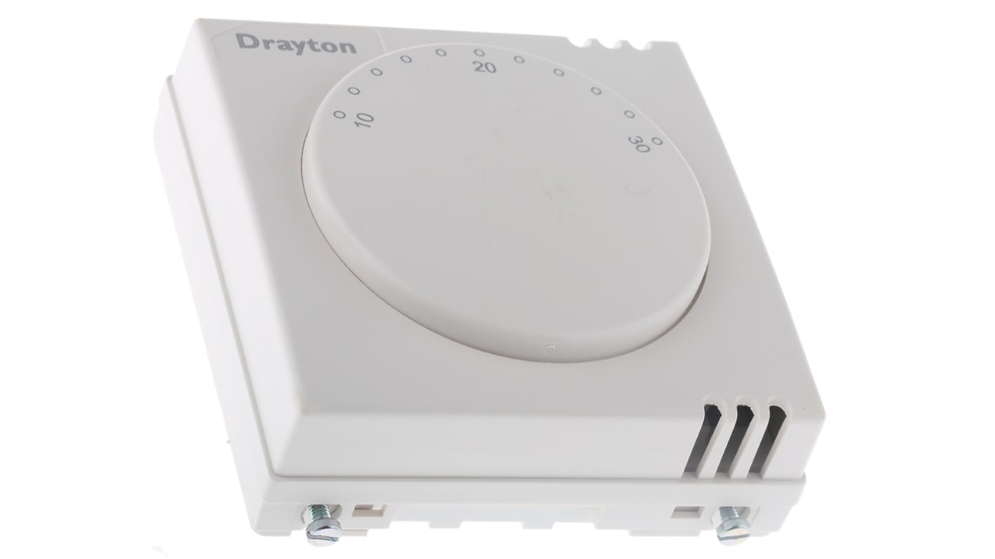 Drayton SPDT Thermostats, 1 A, 2 A, 230 V ac, +10 → +30 °C