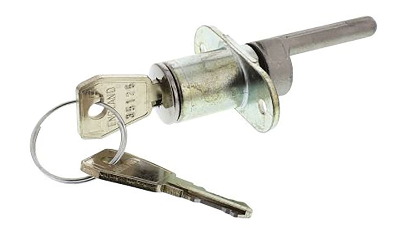 Euro-Locks a Lowe & Fletcher group Company Pedestal Lock, 22mm Panel-to-Tongue, 16.5mm Cutout, Key Unlock