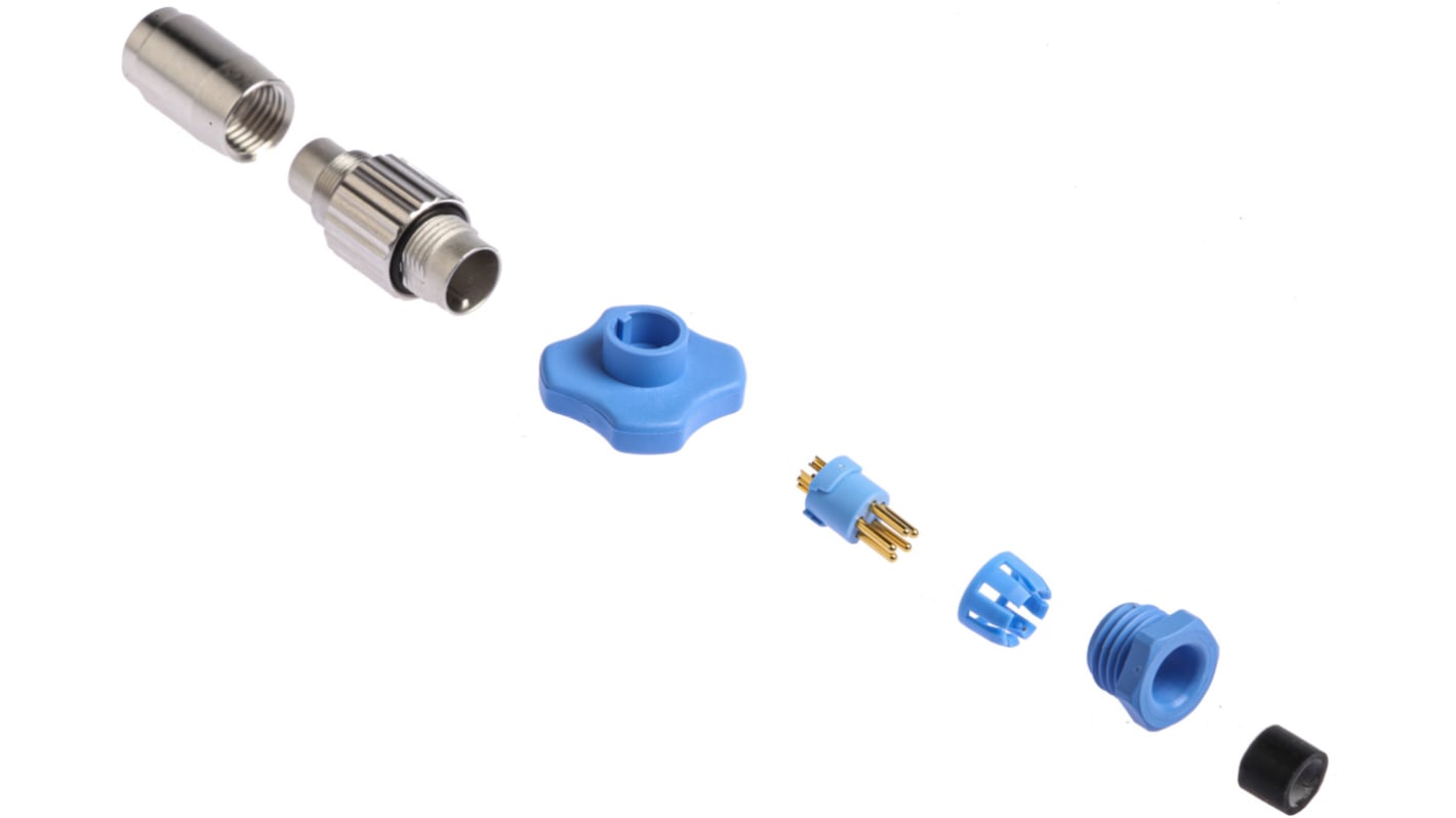 TE Connectivity Circular Connector, 5 Contacts, Cable Mount, Subminiature Connector, Plug, Male, IP65, TRIAD 01 Series