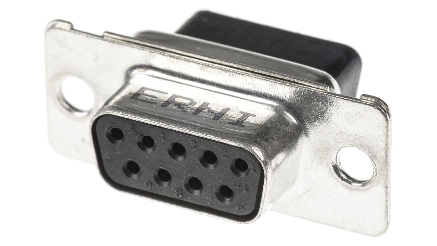 Conector D-sub Provertha, Serie TMC, paso 2.84mm, Recto, Montaje en orificio pasante, Hembra, Terminación Soldador,