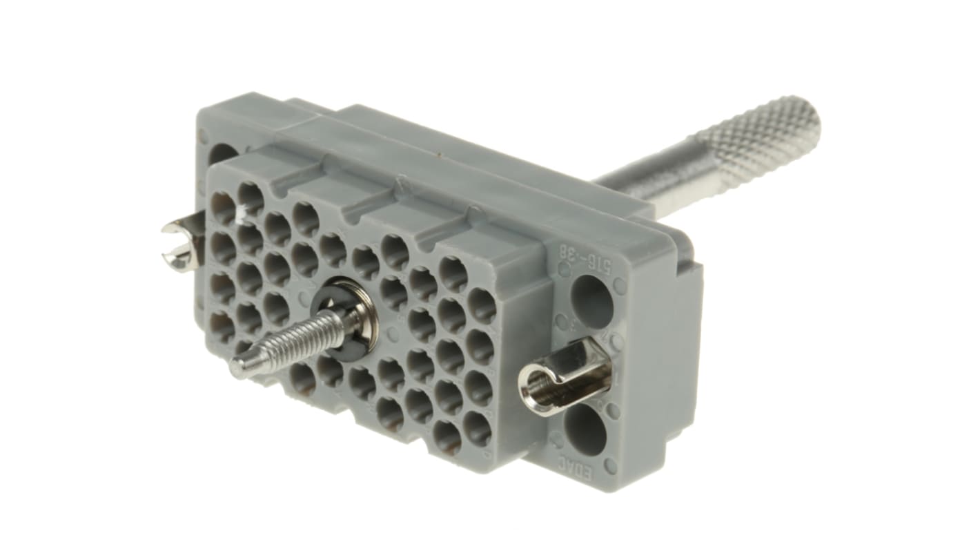 EDAC, 516 Heavy Duty Power Connector, Female, Straight, 38 Way