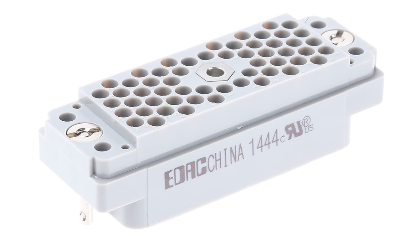 EDAC, 516 Heavy Duty Power Connector, Male, Straight, 56 Way