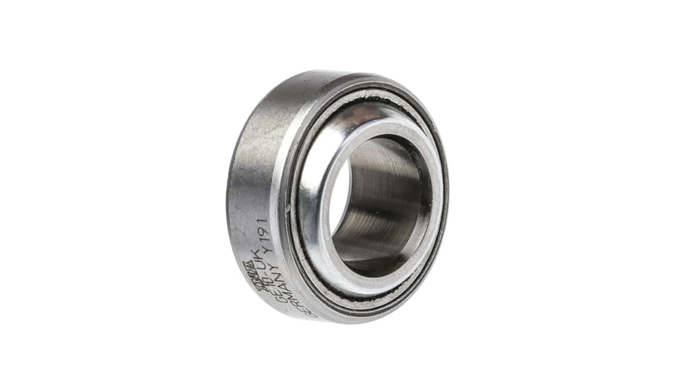 INA GE10-UK 10mm Bore Plain Bearing, 21600N Radial Load Rating, 19mm O.D