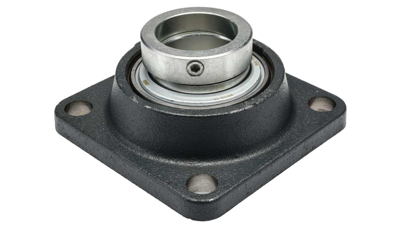Cuscinetto flangiato INA, 4 fori di montaggio da 18 mm, Ø int 50mm, dimensioni 143mm x 66.2mm, in Ghisa