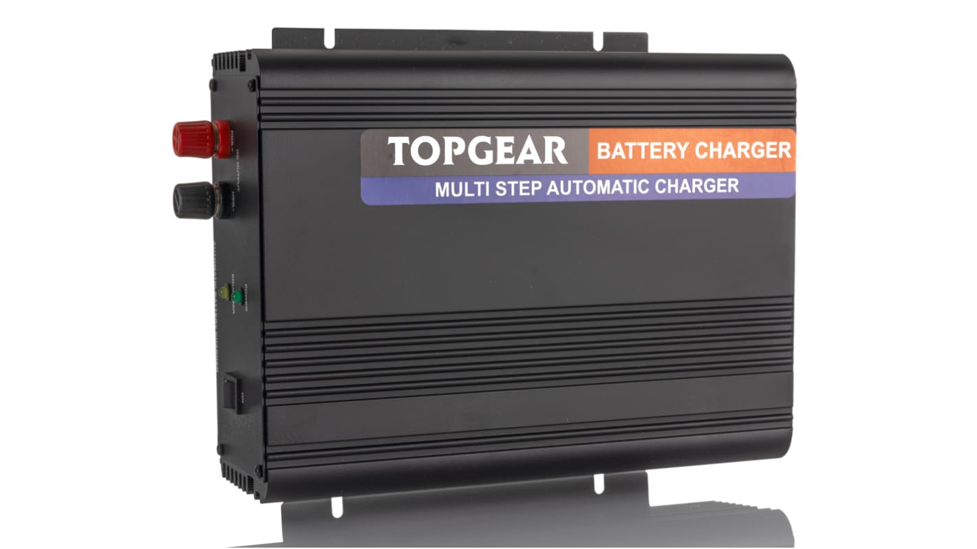 RS PRO Battery Charger For Lead Acid 1 → 4 Cell 13.7V 35A with EU, UK plug