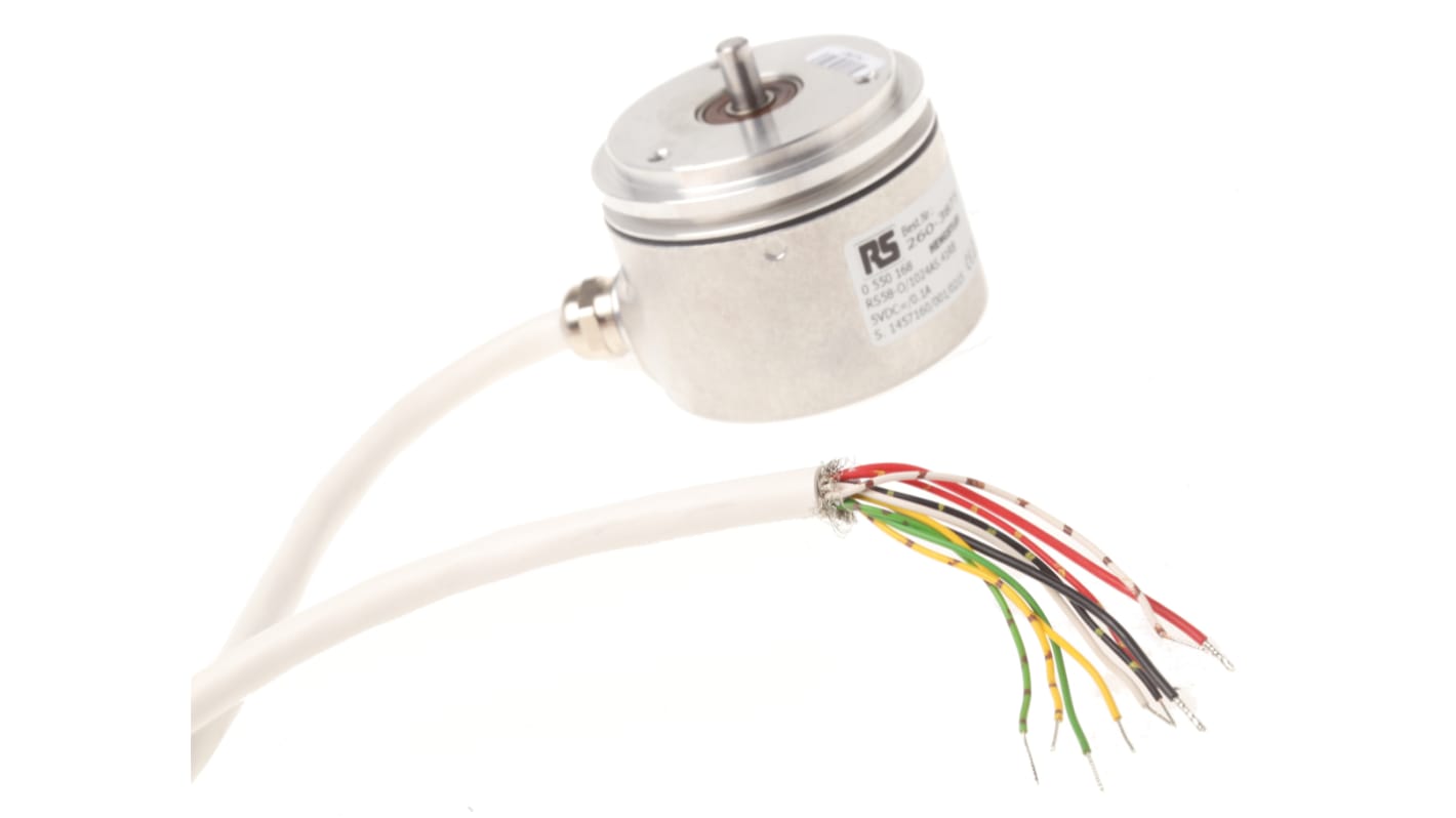 Hengstler RI58-O Series Incremental Incremental Encoder, 1024 ppr, Push Pull Signal, Solid Type, 6mm Shaft