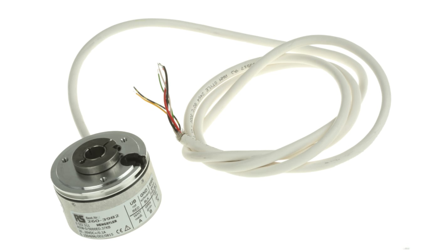 Hengstler RI58-D Series Incremental Incremental Encoder, 5000 ppr, Push Pull Signal, Hollow Type, 12mm Shaft