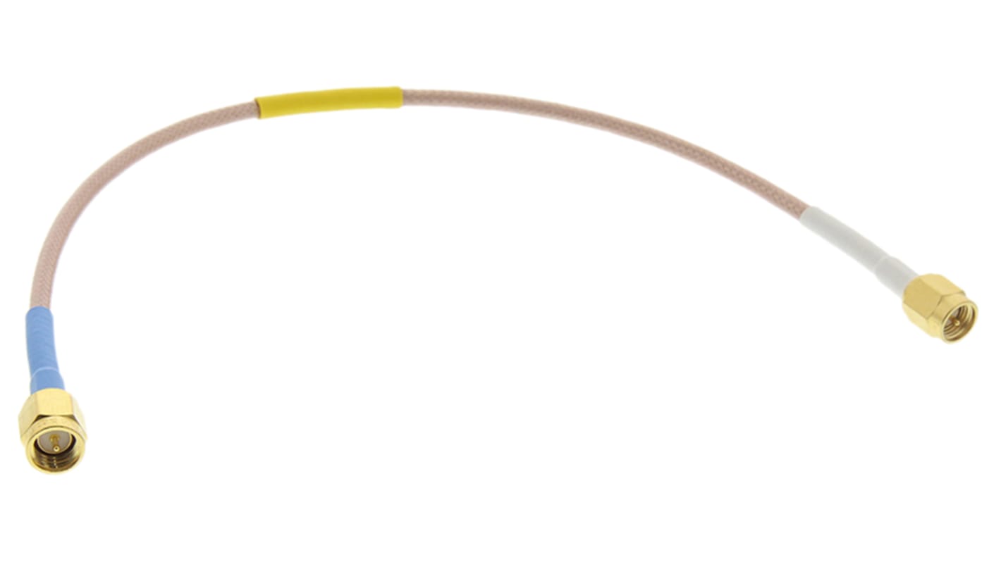 Times Microwave Male SMA to Male SMA, 250mm, RD316 Coaxial, Terminated50 Ω