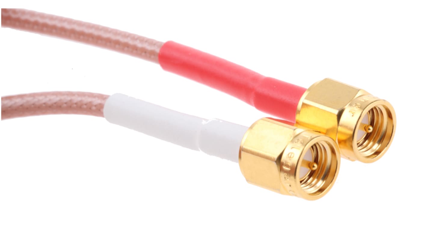 Times Microwave Male SMA to Male SMA, 1m, RG316 Coaxial, Terminated50 Ω