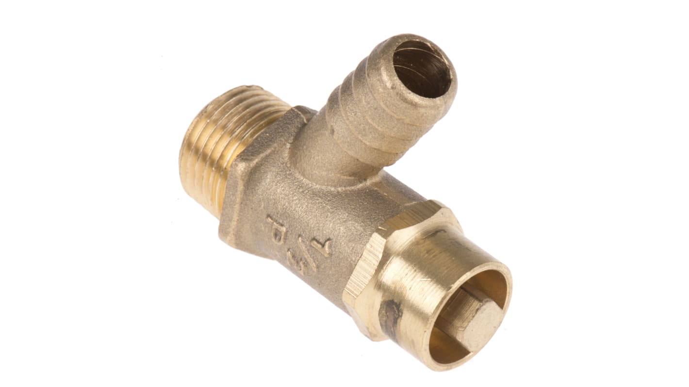 Pegler Yorkshire 1/2 in BST 青铜 排放旋塞, 20 bar最大工作压力