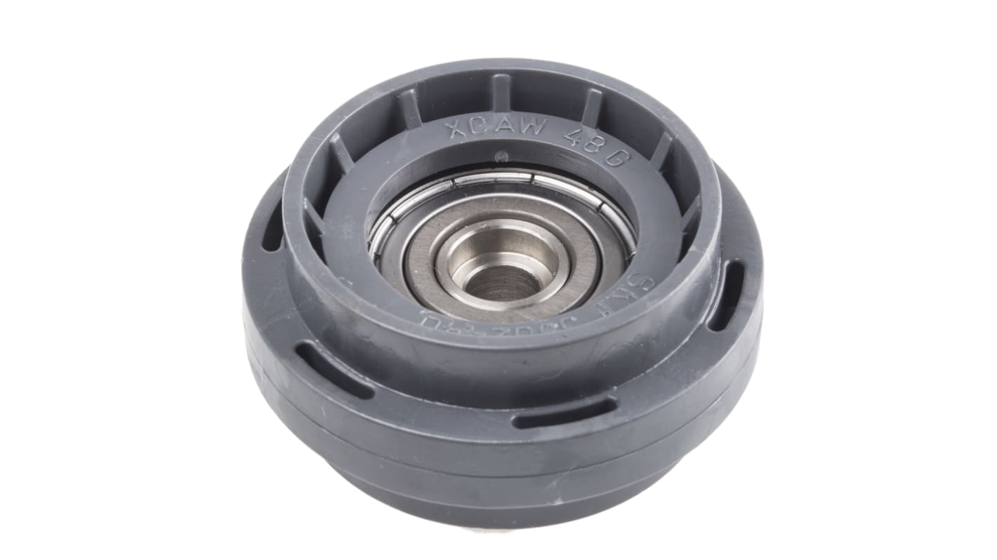 FlexLink 导轮, 直线移动组件, 尼龙制48mm直径, 适用于44 mm， 88 mm支柱型材
