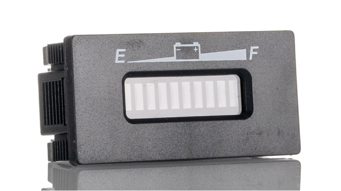 RS PRO Digitales Spannungsmessgerät Vdc LED-Balkenanzeige-Anzeige, 45.5mm, 22.5mm, 28.3mm