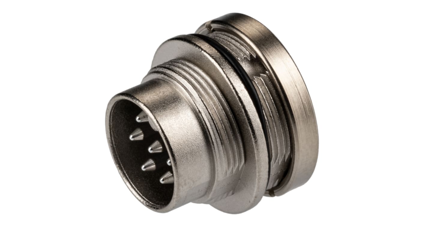 binder Circular Connector, 6 Contacts, Panel Mount, M16 Connector, Plug, Male, IP67, 723 Series