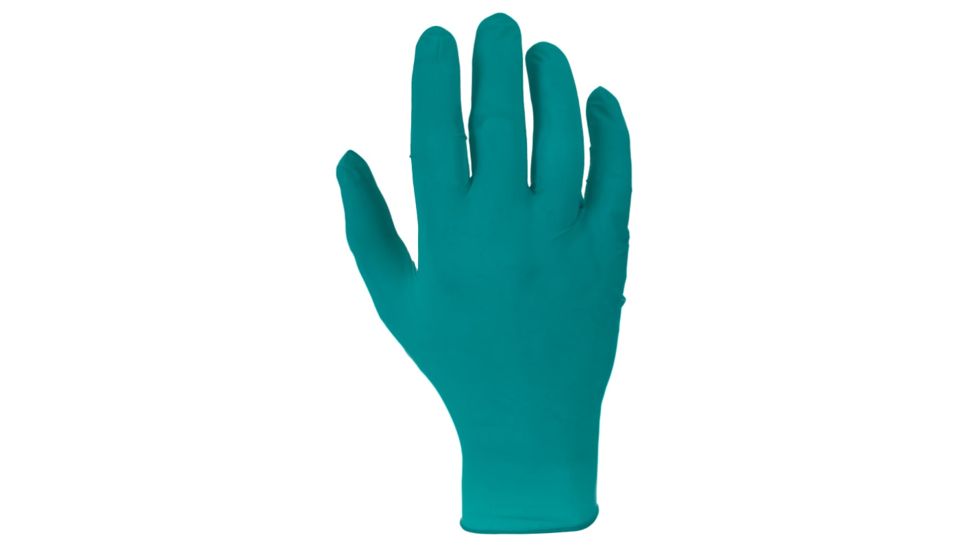 Ansell 92-600 Green Powder-Free Nitrile Disposable Gloves, Size 8.5-9, Large, 100 per Pack
