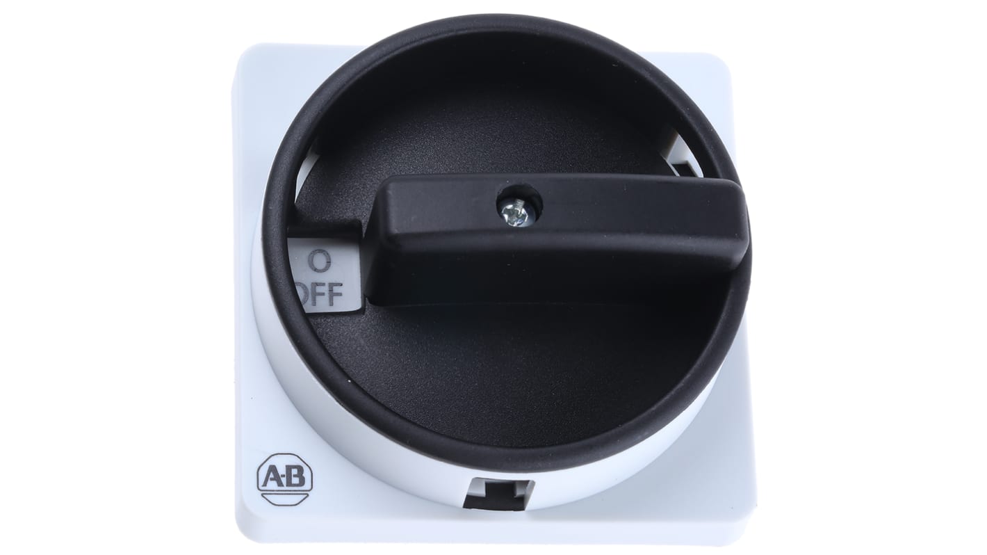 Allen Bradley 194E Series旋转手柄, 黑色/灰色, IP66, 3锁