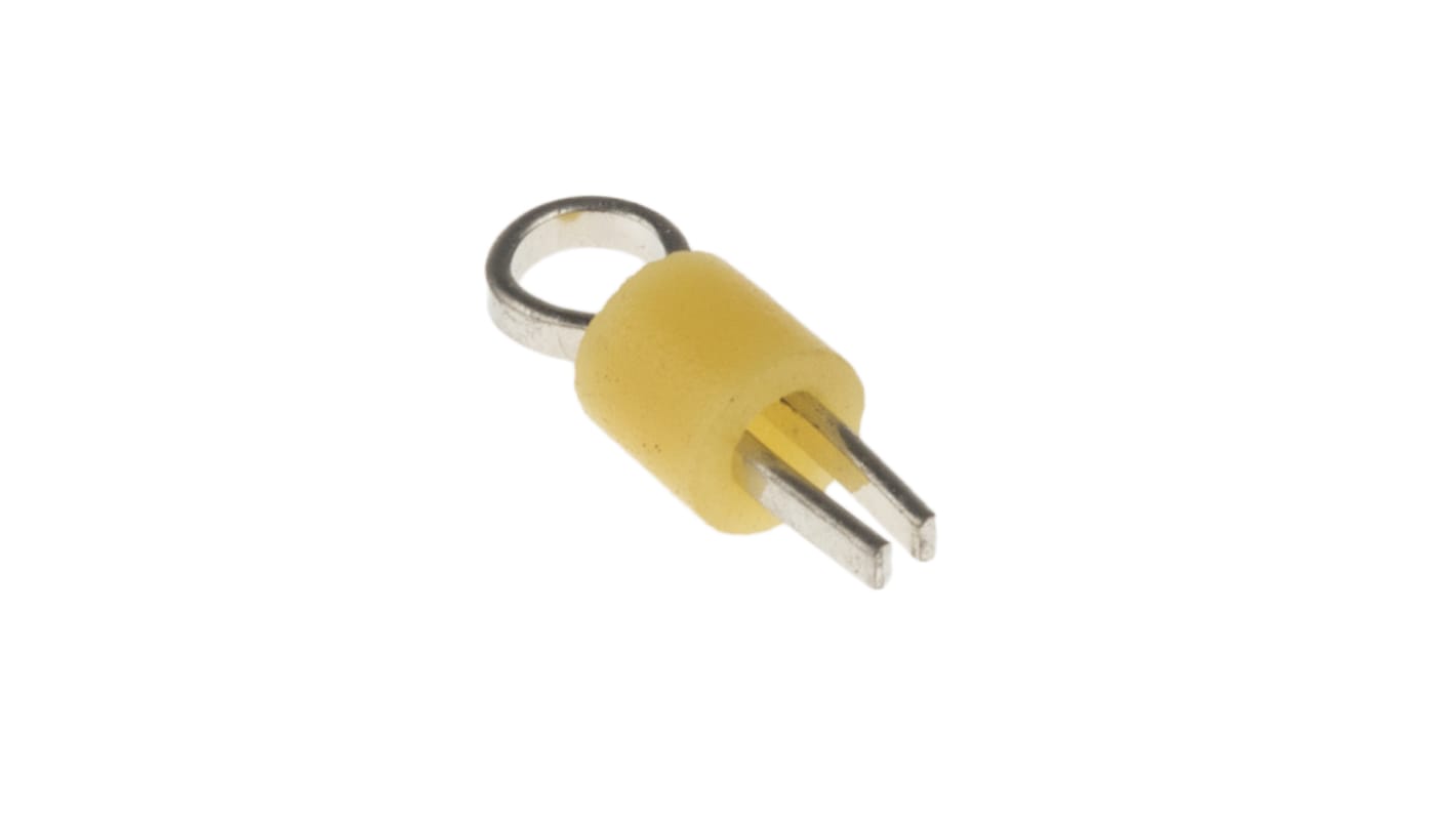 RS PRO 1.32mm Yellow Terminal Post