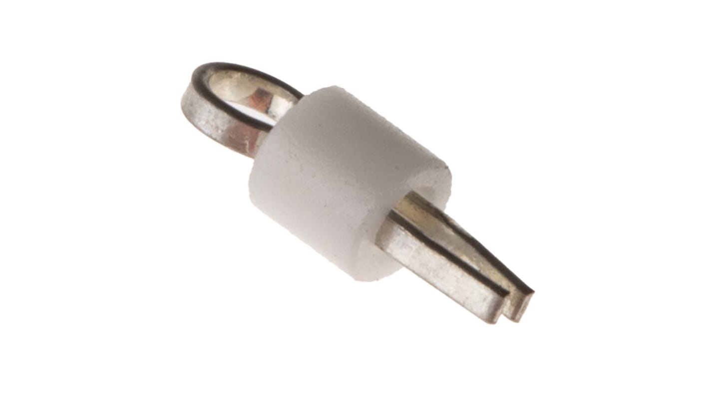 RS PRO 白色绝缘测试端子, 1.32mm孔径, 磷铜主体