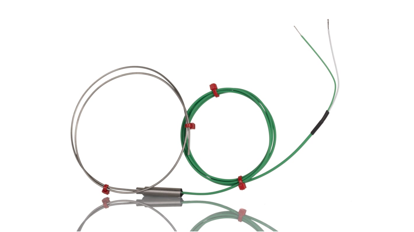 RS PRO Type K Mineral Insulated Thermocouple 500mm Length, 1.5mm Diameter, -40°C → +1100°C