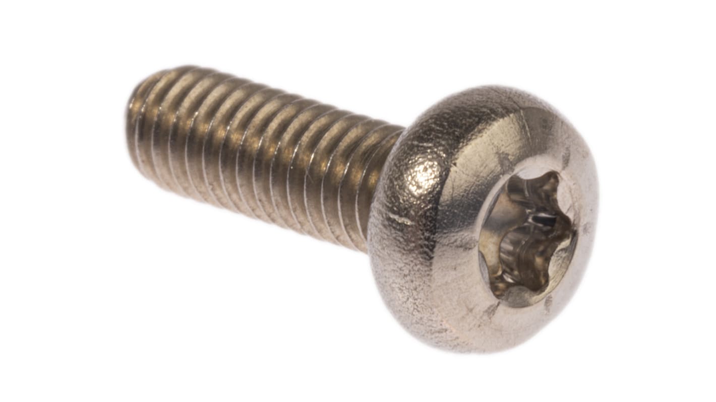 RS PRO Hexalobular Recess Pan A2 304 Stainless Steel Machine Screw ISO 14583 M4 x 12mm