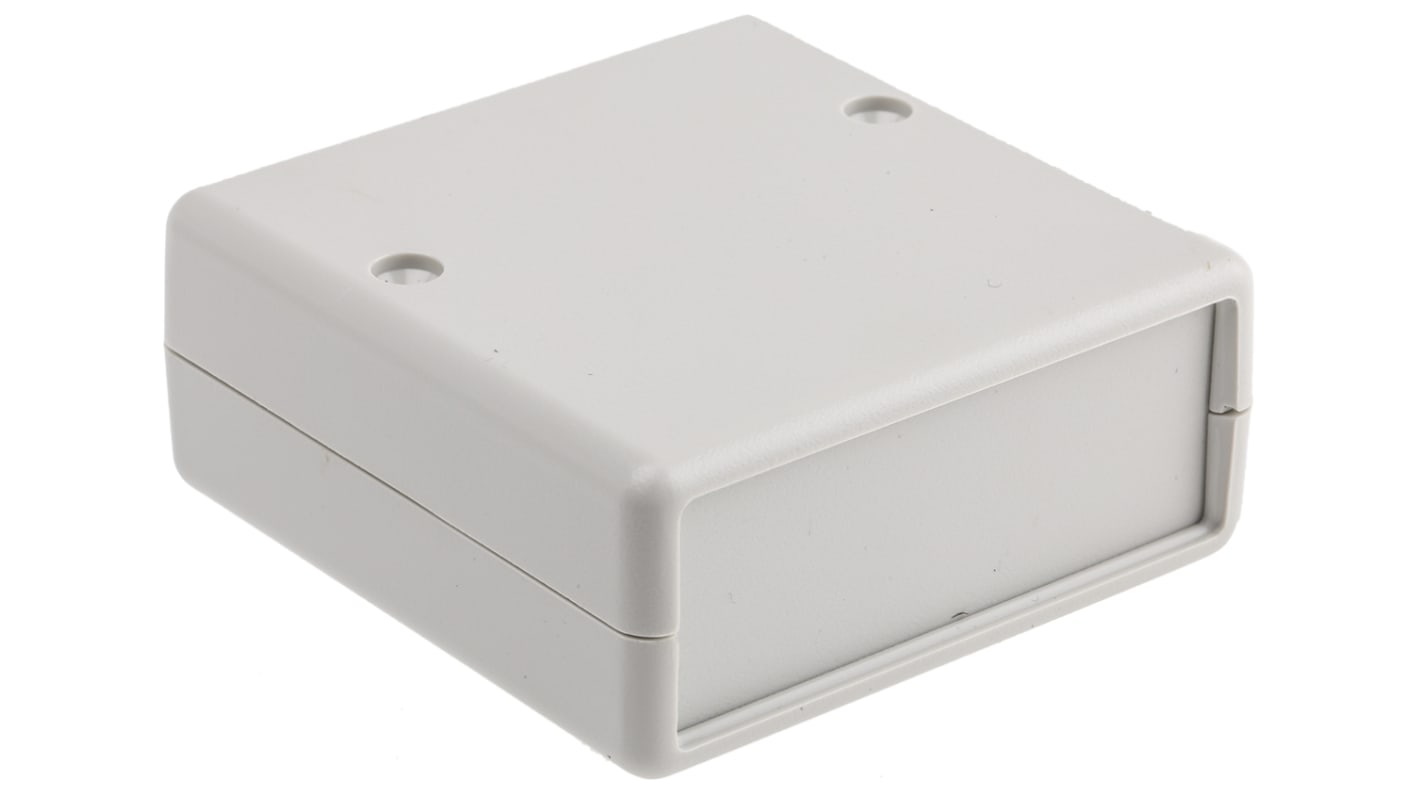 Caja portátil Hammond de ABS Gris, 65 x 65 x 28mm, , , muesca de teclado, IP54