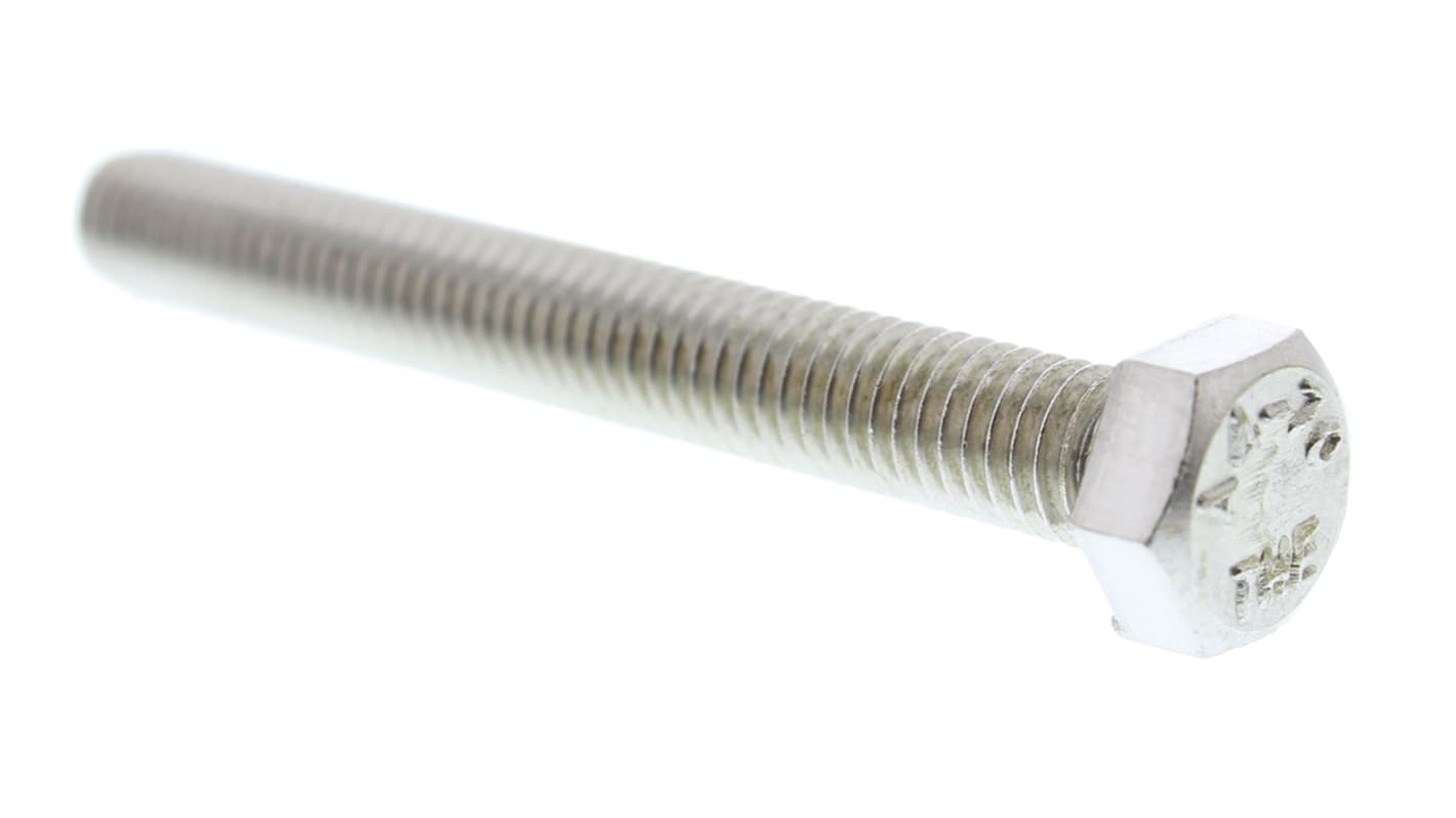 Śruba z łbem sześciokątnym gwint M5 40.0mm Stal nierdzewna Sześciokątny RS PRO