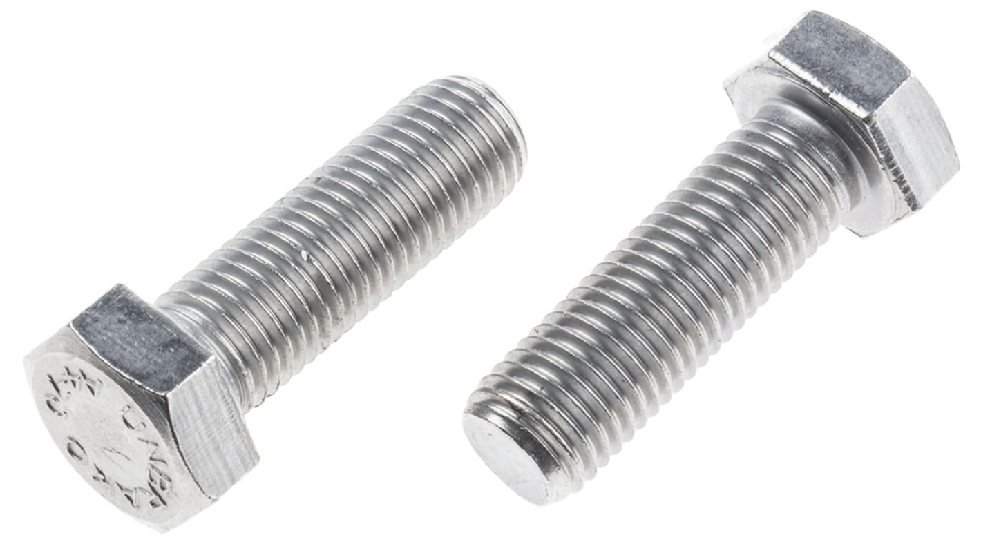 Śruba z łbem sześciokątnym gwint M16 50.0mm skok 2.0mm Stal nierdzewna Sześciokątny RS PRO