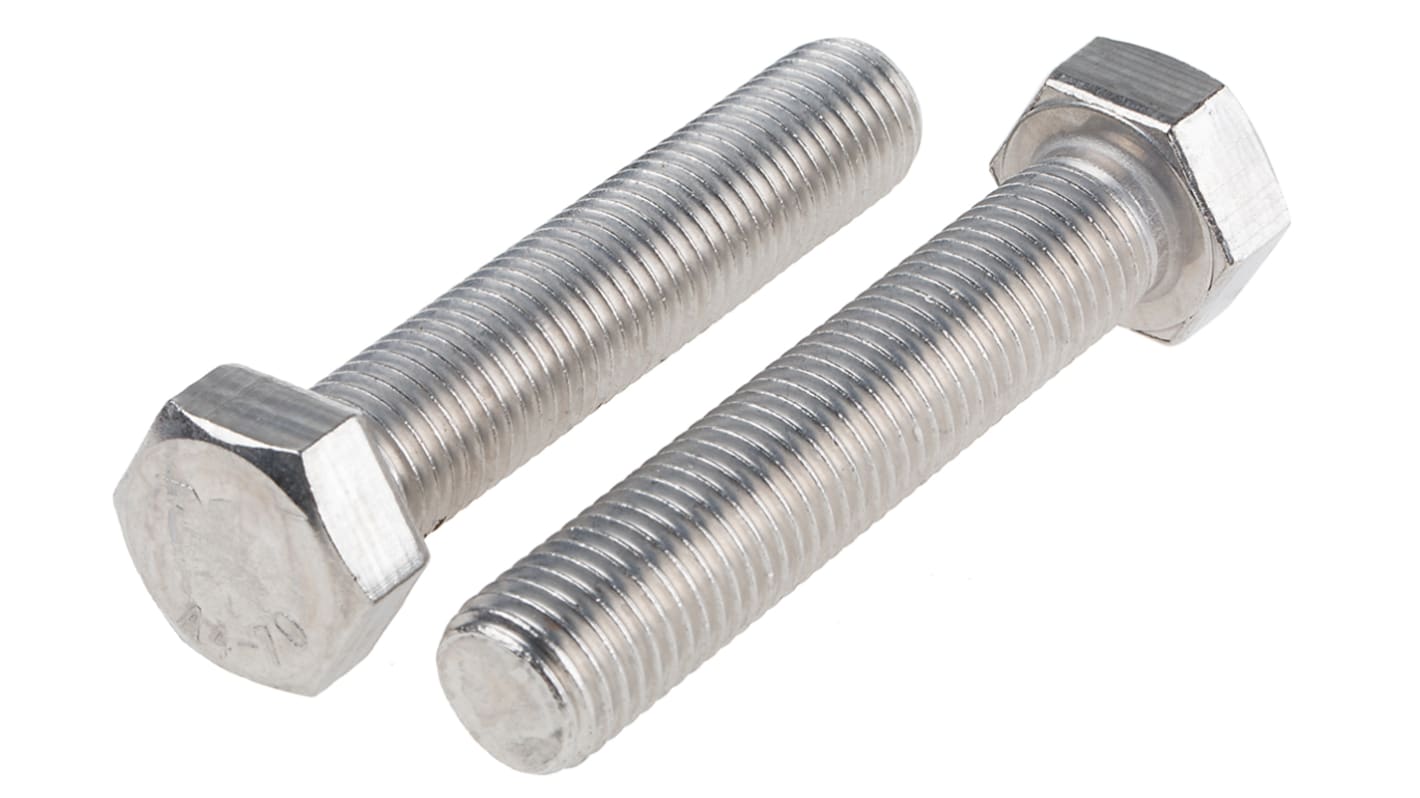 Śruba z łbem sześciokątnym gwint M16 80.0mm skok 2.0mm Stal nierdzewna Sześciokątny RS PRO