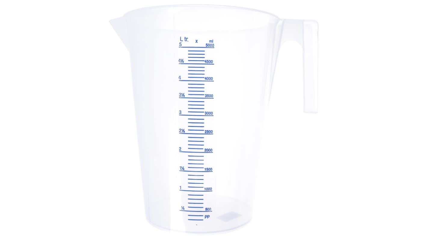 Recipiente RS PRO, da 5L, Ø 206mm x 253mm, in PP