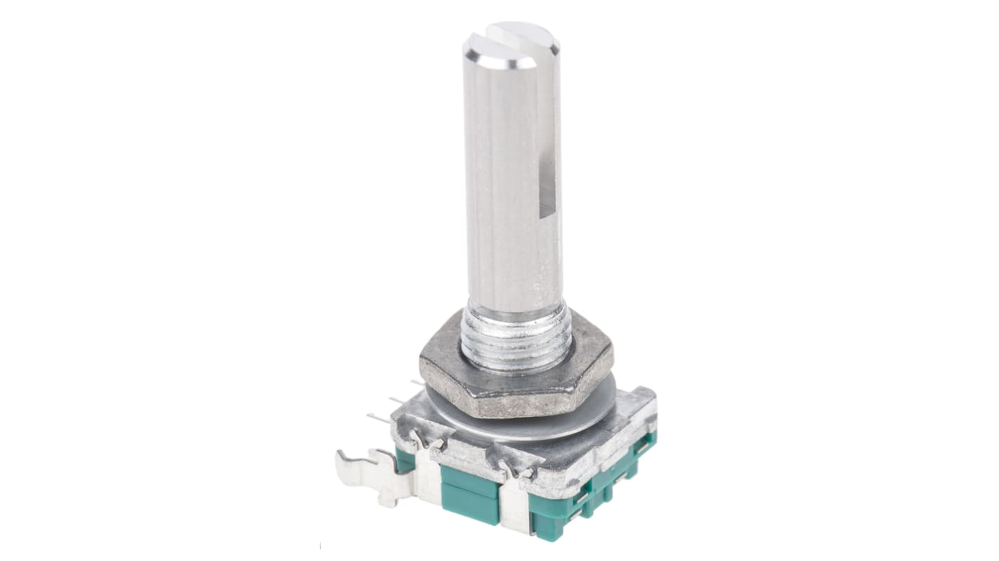 Alps Alpine 15 Pulse Incremental Mechanical Rotary Encoder Slot Shaft, Through Hole