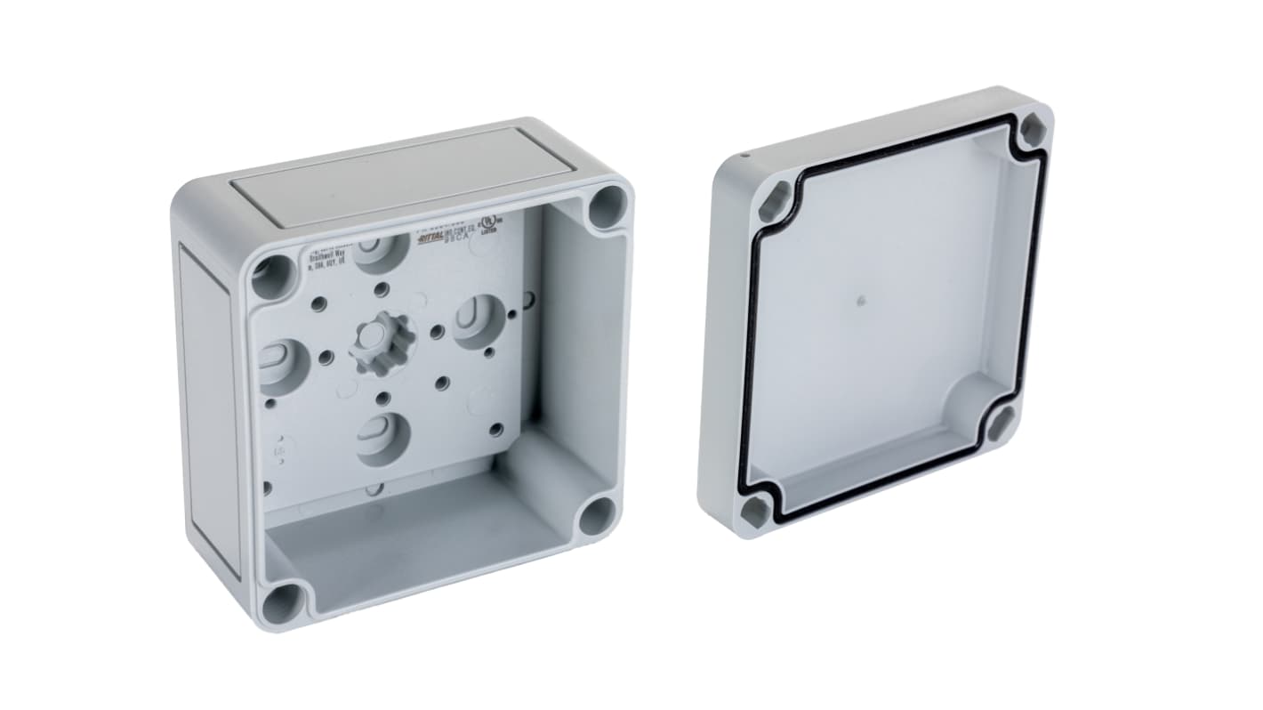 Rittal PK Series Polycarbonate Wall Box, IP66, 94 mm x 94 mm x 57mm