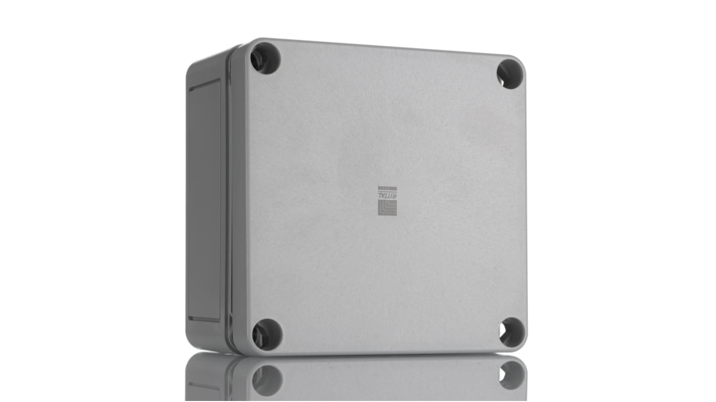 Contenitore a parete Rittal in Plastica 110 x 110 x 66mm, col. RAL 7035, IP66