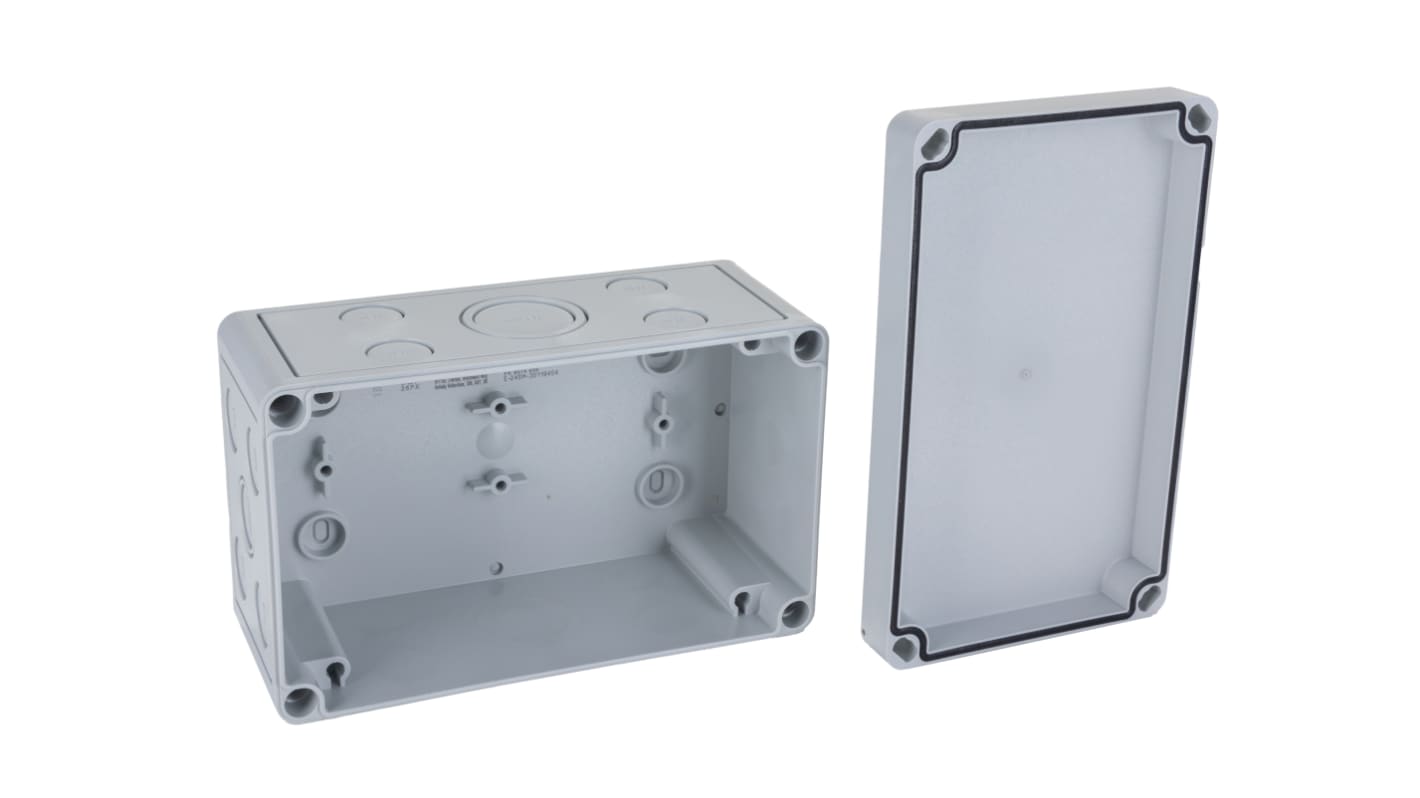 Contenitore a parete Rittal in Plastica 90 x 180 x 110mm, col. RAL 7035, IP66