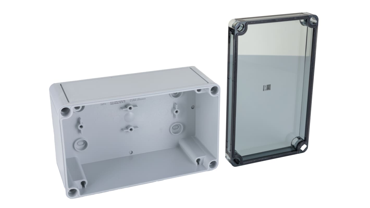 Rittal PK Series Polycarbonate Wall Box, IP66, Viewing Window, 110 mm x 180 mm x 90mm