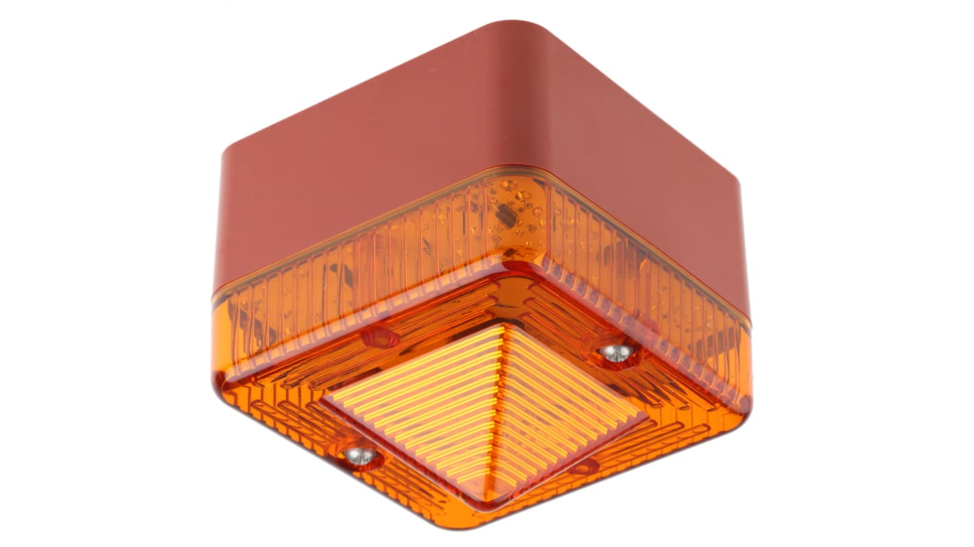 e2s L101X Series Amber Flashing Beacon, 12 V ac/dc, Surface Mount, Xenon Bulb, IP66