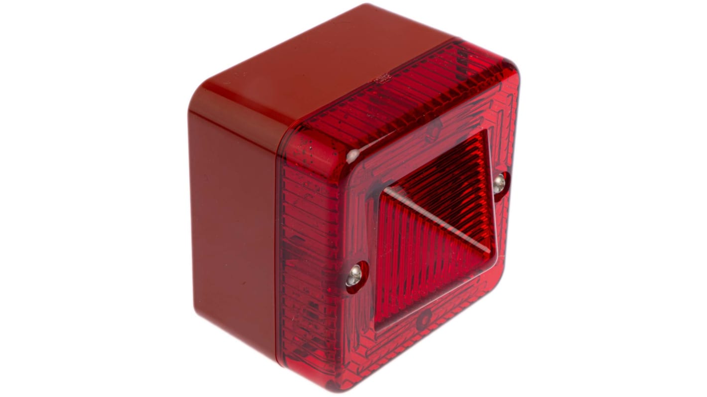 e2s L101X Series Red Flashing Beacon, 24 V ac/dc, Surface Mount, Xenon Bulb, IP66