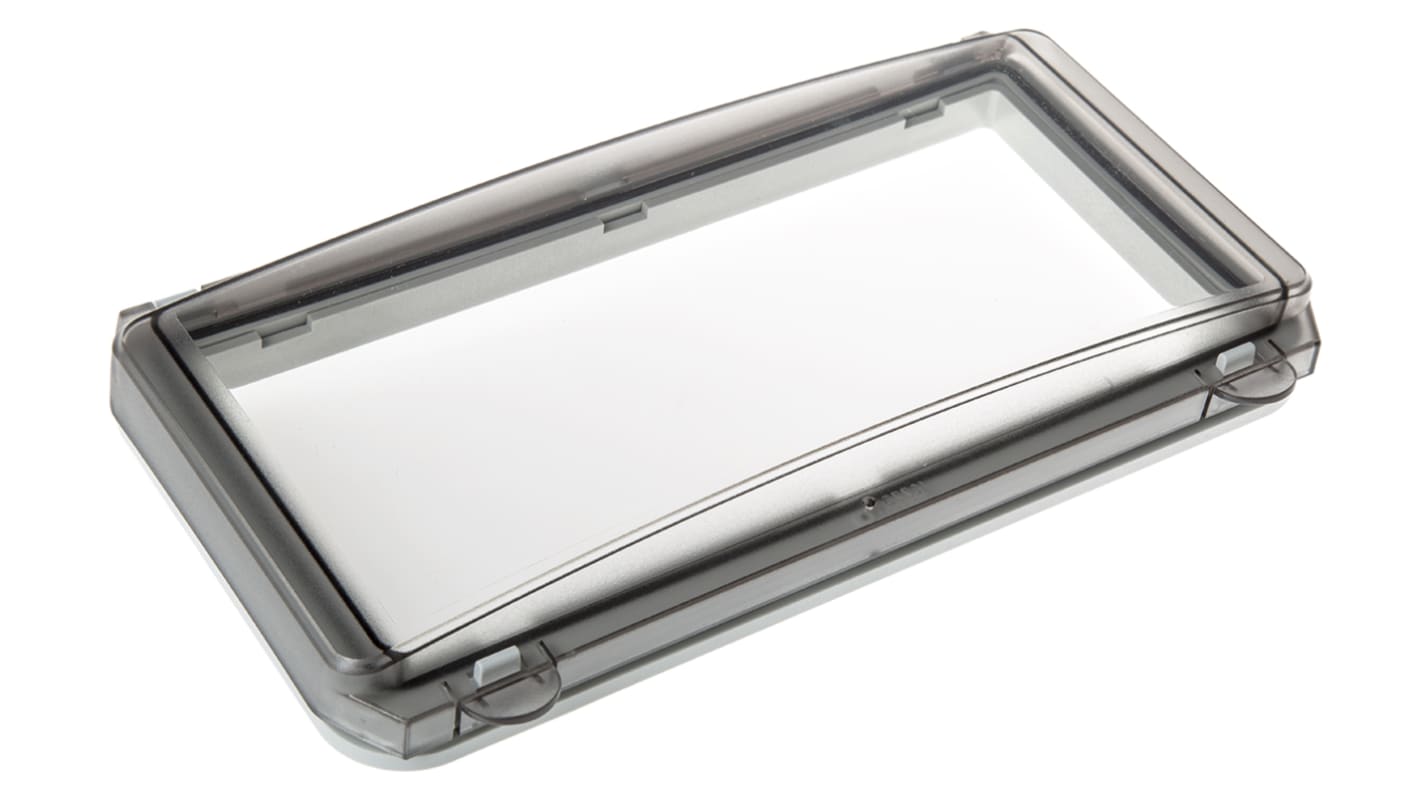 Fibox Grey Polycarbonate IP65 Inspection Window for use with 12 Module Enclosure