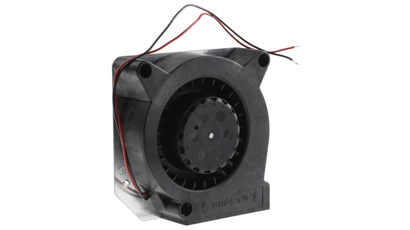 ebm-papst RL 90 N Series Centrifugal Fan, 12 V dc, 40m³/h, DC Operation, 120.6 x 120.6 x 37.3mm