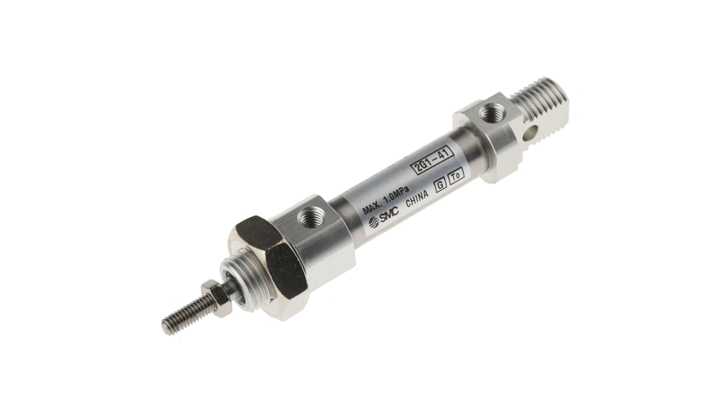 SMC Pneumatic Piston Rod Cylinder - 10mm Bore, 10mm Stroke, C85 Series, Double Acting