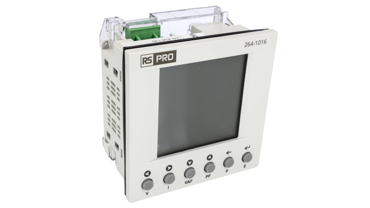 Contatore di energia RS PRO, 1-3 fasi, display LCD a 8 cifre