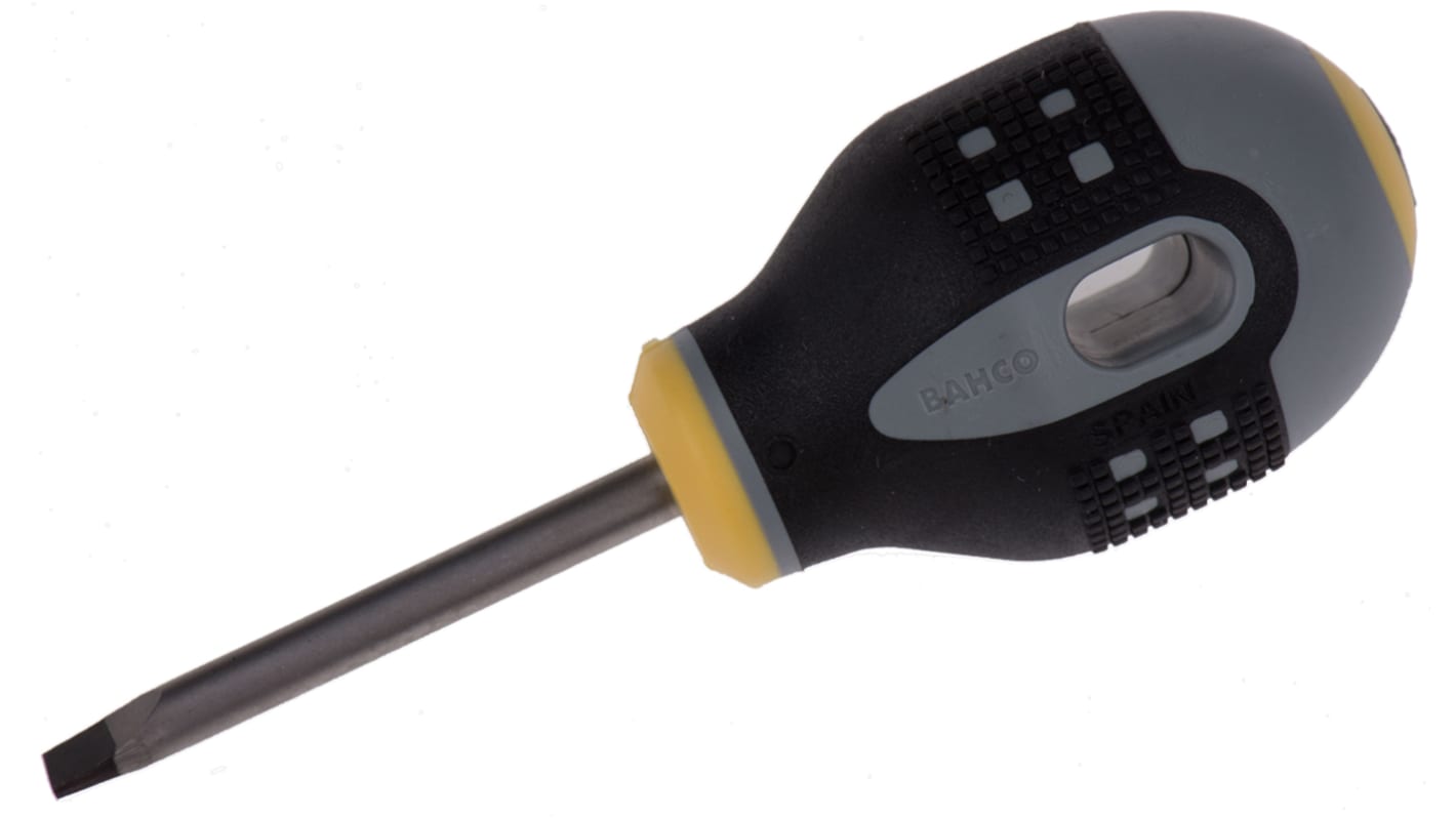 Bahco Slotted  Screwdriver, 5.5 x 1 mm Tip, 45 mm Blade, 103 mm Overall