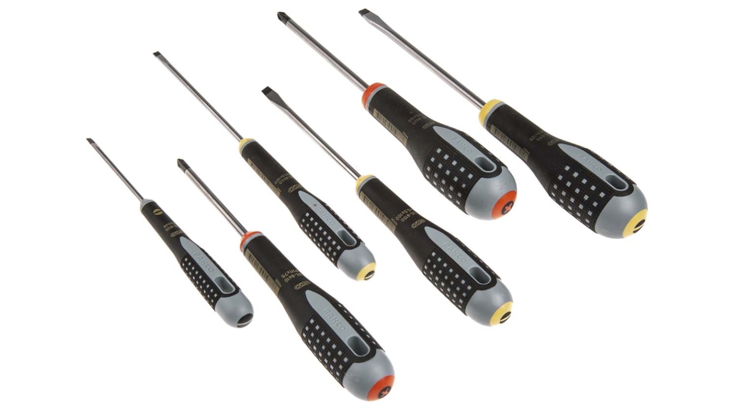 Bahco Phillips; Slotted Screwdriver Set, 6-Piece