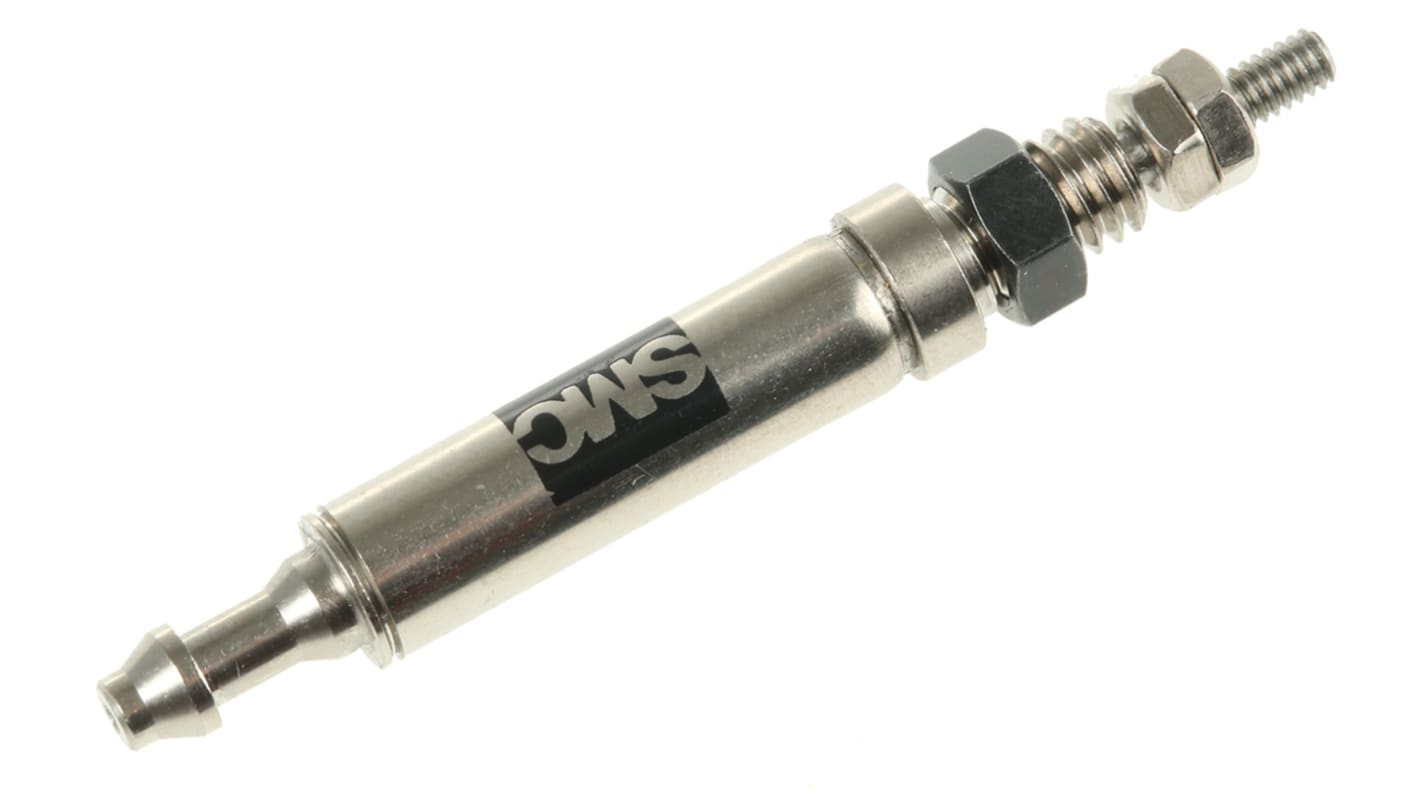 SMC Pneumatic Piston Rod Cylinder - 4mm Bore, 5mm Stroke, CJ1 Series, Single Acting