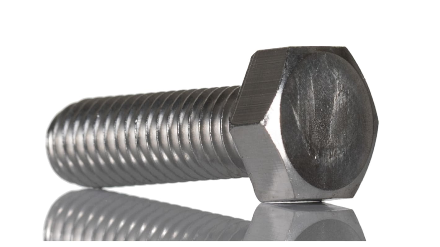 RS PRO Stainless Steel, Hex Bolt, M10 x 30.0mm