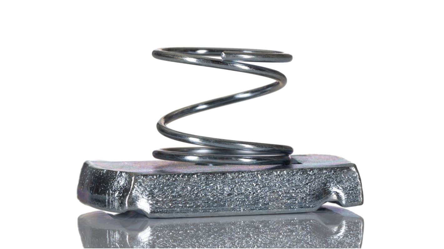 RS PRO Channel Nut, 6mm, Nut Base Dimensions 6X19mm, Bright Zinc Plated, 2.87kg