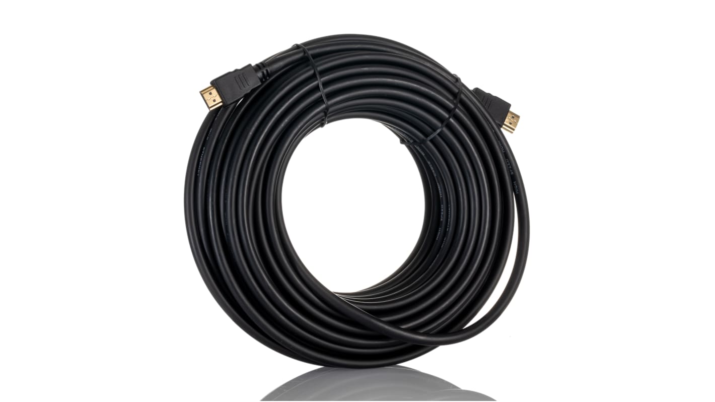 RS PRO, 15m Male HDMI to Male HDMIHigh Speed 4K